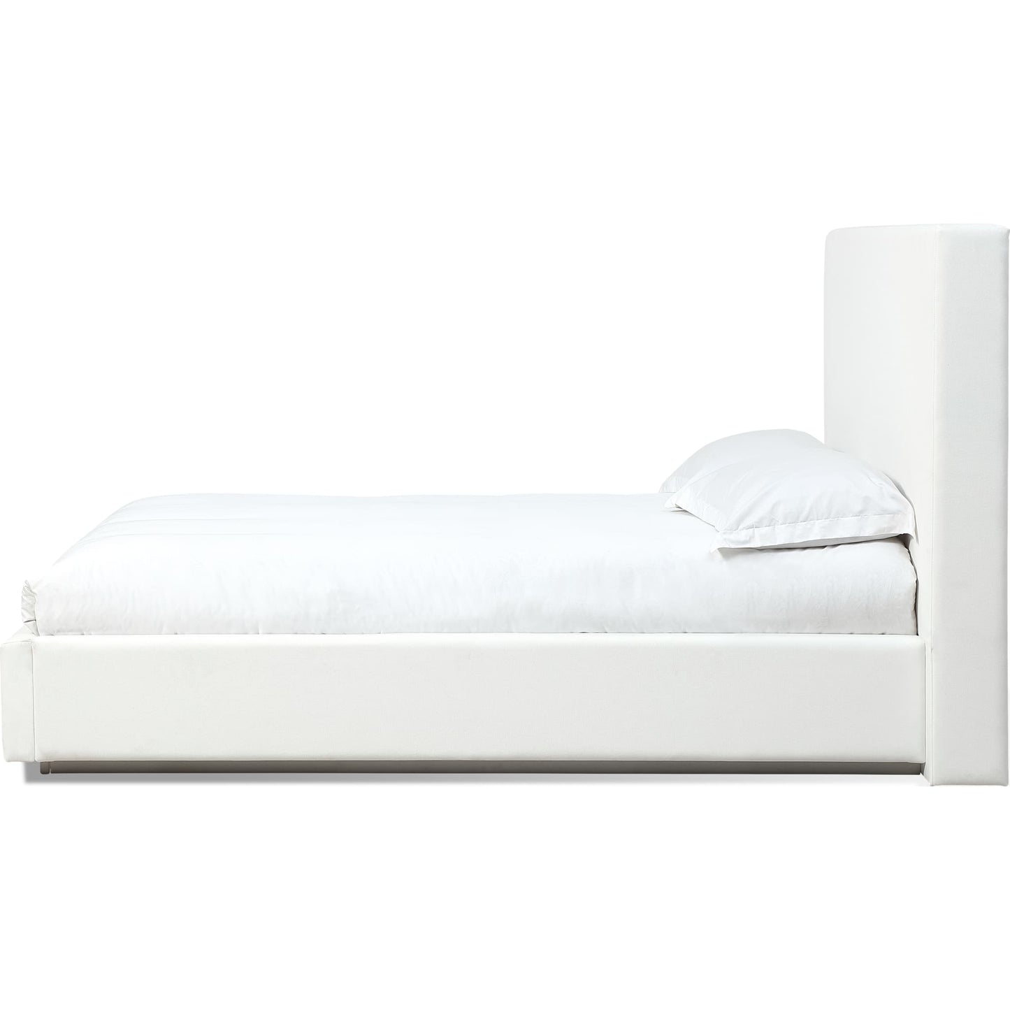 One Upholstered Footboard Storage Bed in Pearl (2026)