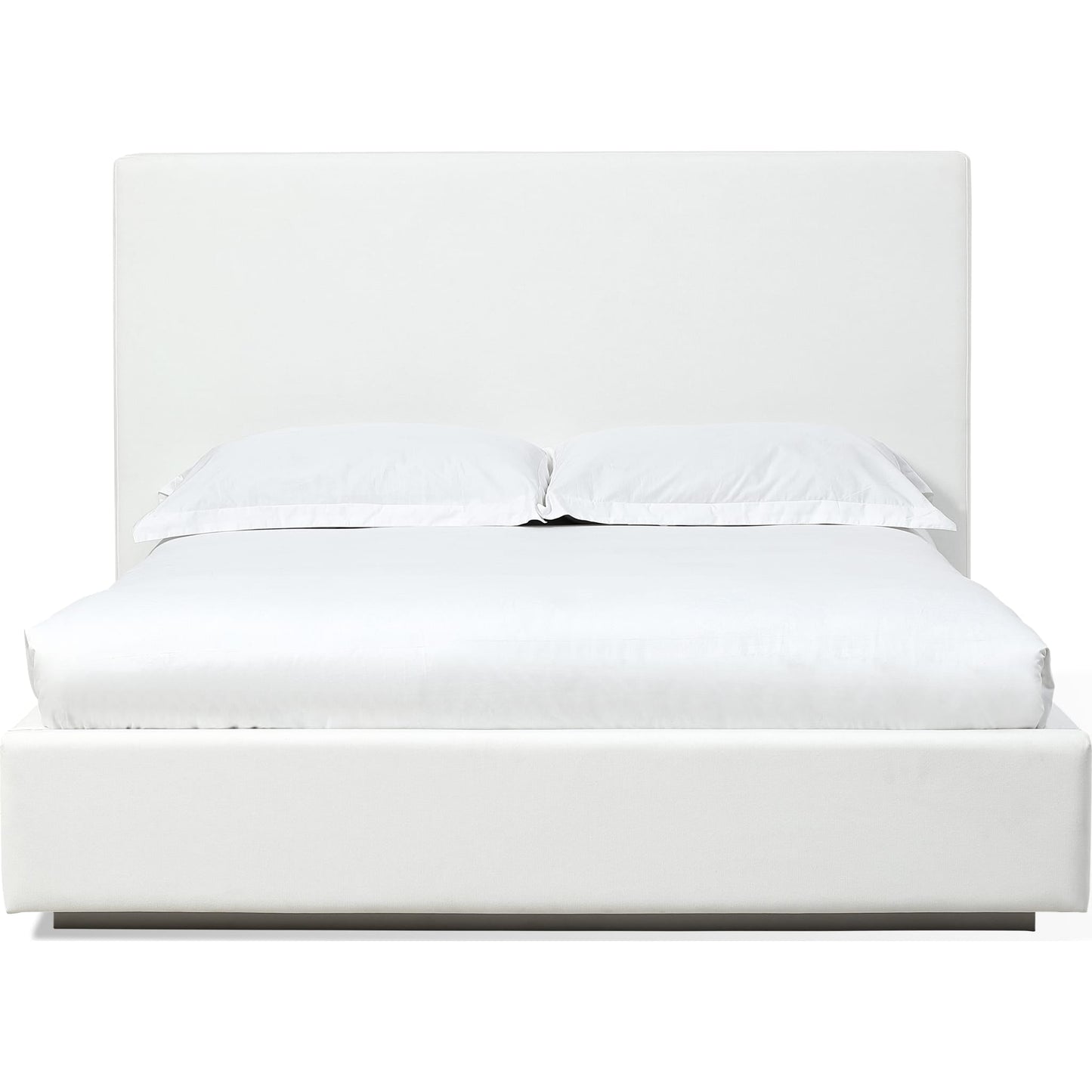 One Upholstered Footboard Storage Bed in Pearl
