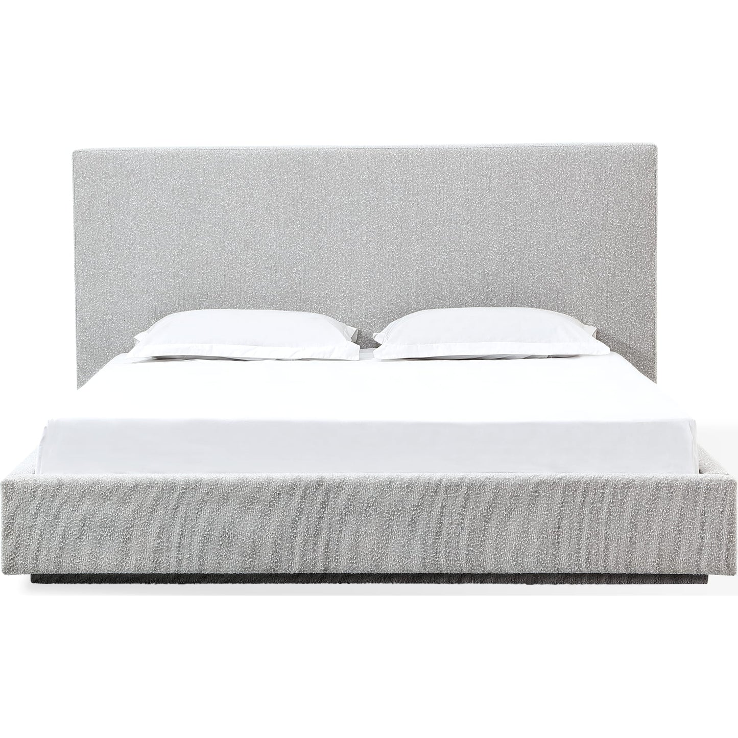 One Upholstered Platform Bed in Cotton Ball Boucle (2026)