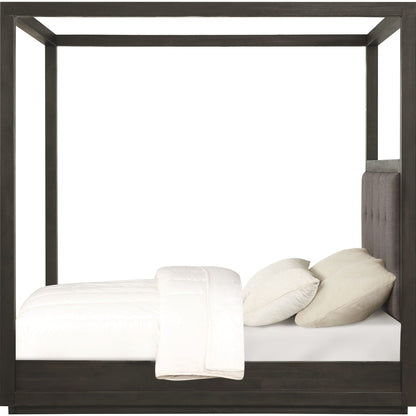 Oxford Upholstered Canopy Bed in Dolphin