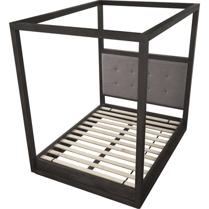 Oxford Upholstered Canopy Bed in Dolphin