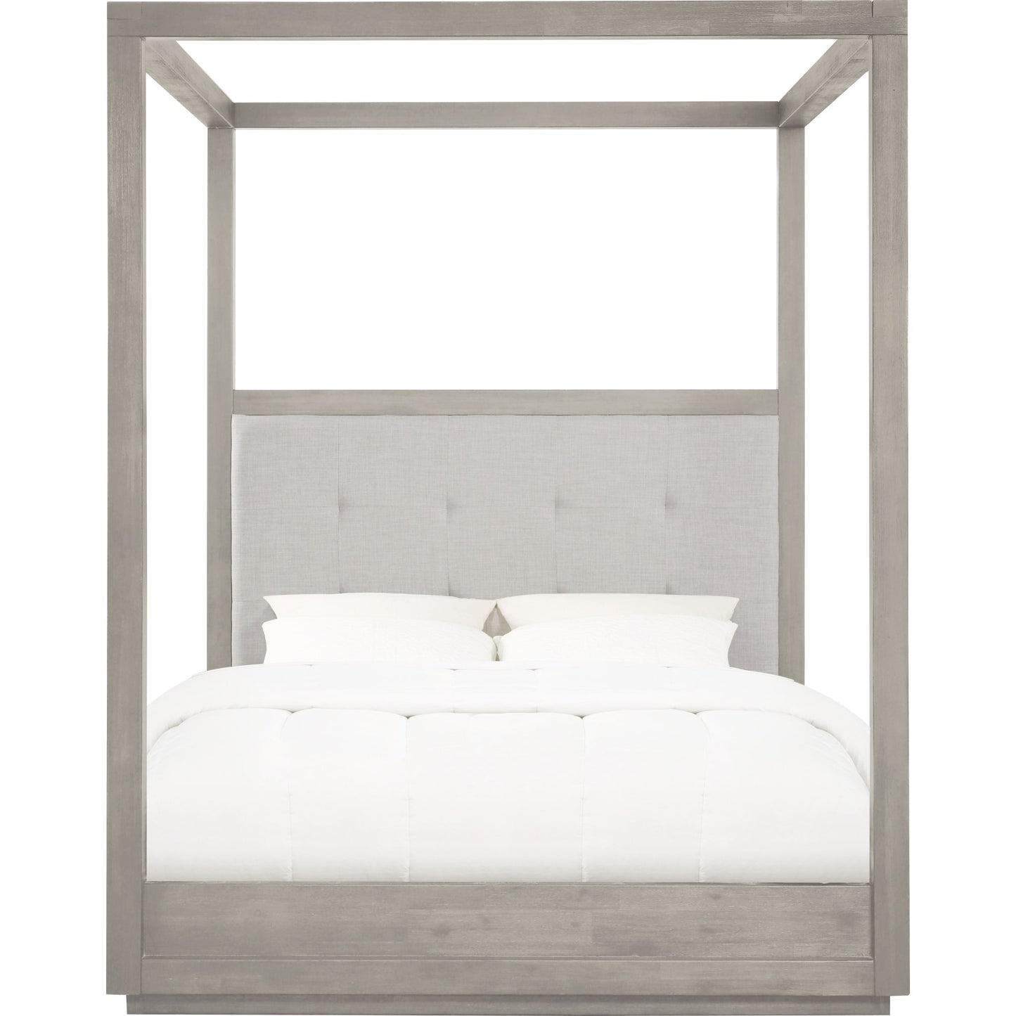 Oxford Upholstered Canopy Bed in Mineral