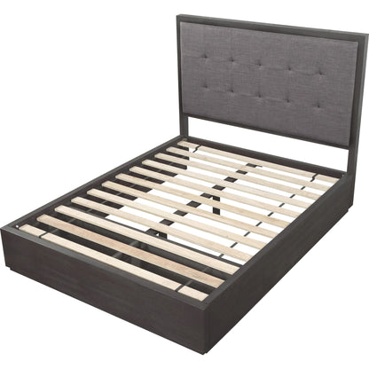 Oxford Upholstered Footboard Storage Bed in Dolphin