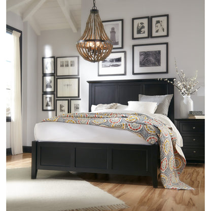 Paragon Four Drawer Wood Storage Bed in Black