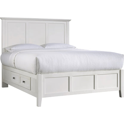 Paragon Four Drawer Wood Storage Bed in White