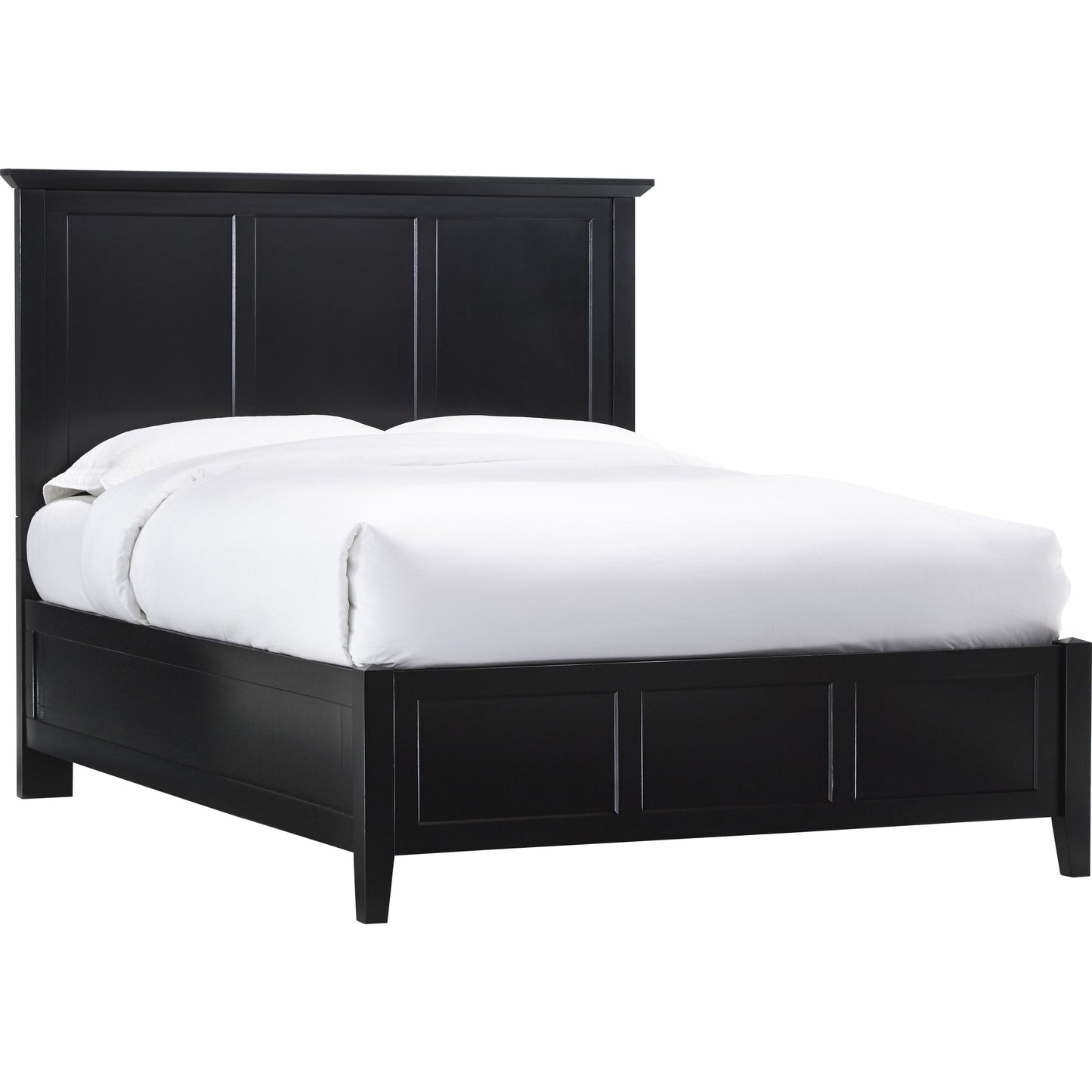 Paragon Wood Panel Bed in Black