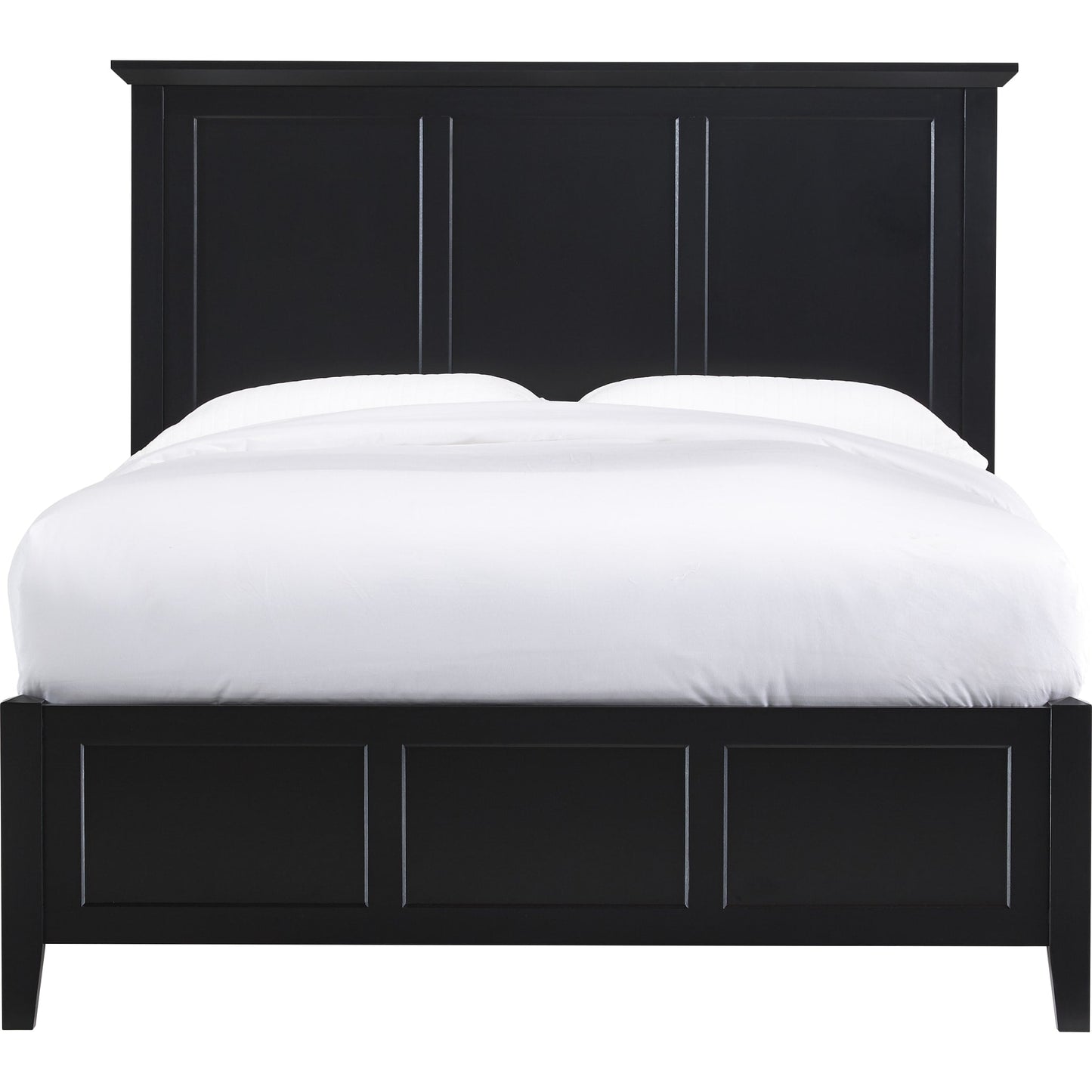 Paragon Wood Panel Bed in Black