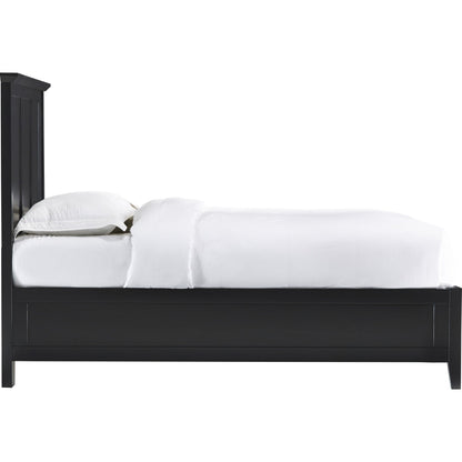 Paragon Wood Panel Bed in Black