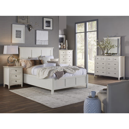 Paragon Wood Panel Bed in White