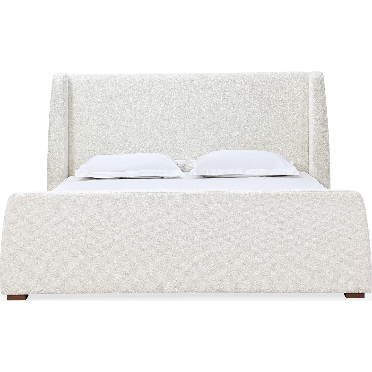 Presley Upholstered Wingback Platform Bed in Cottage Cheese Boucle (2026)