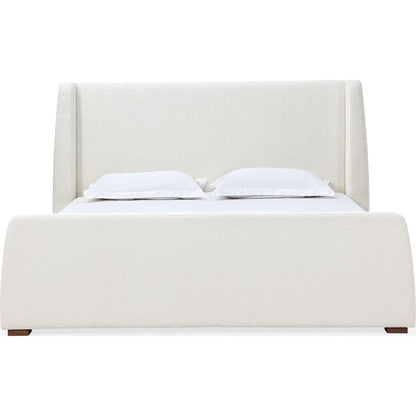 Presley Upholstered Wingback Platform Bed in Cottage Cheese Boucle (2026)
