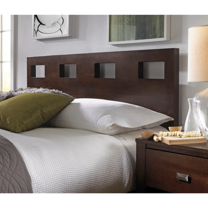 Riva Wood Bed in Chocolate Brown