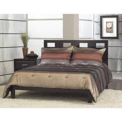 Riva Wood Platform Bed in Espresso