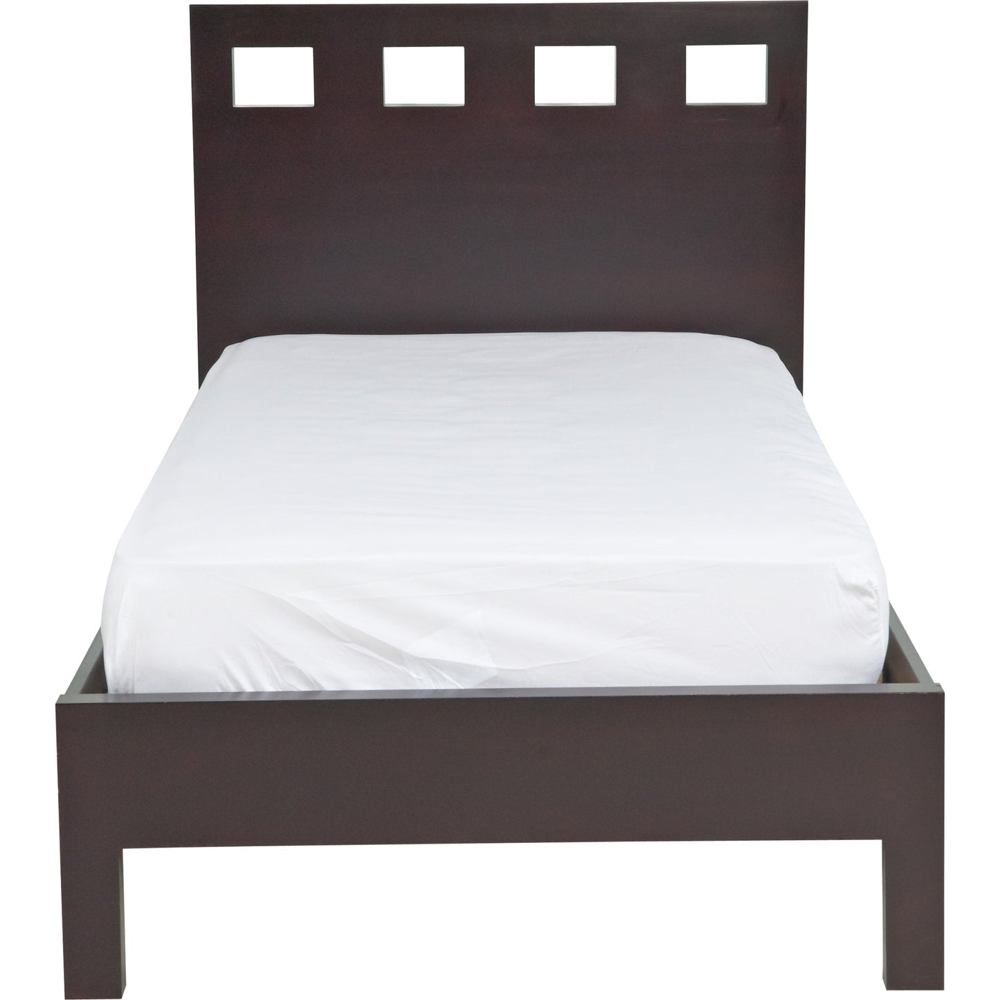 Riva Wood Platform Bed in Espresso