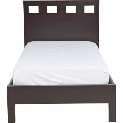 Riva Wood Platform Bed in Espresso