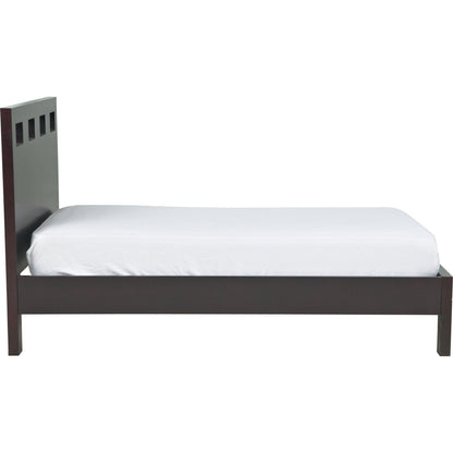 Riva Wood Platform Bed in Espresso