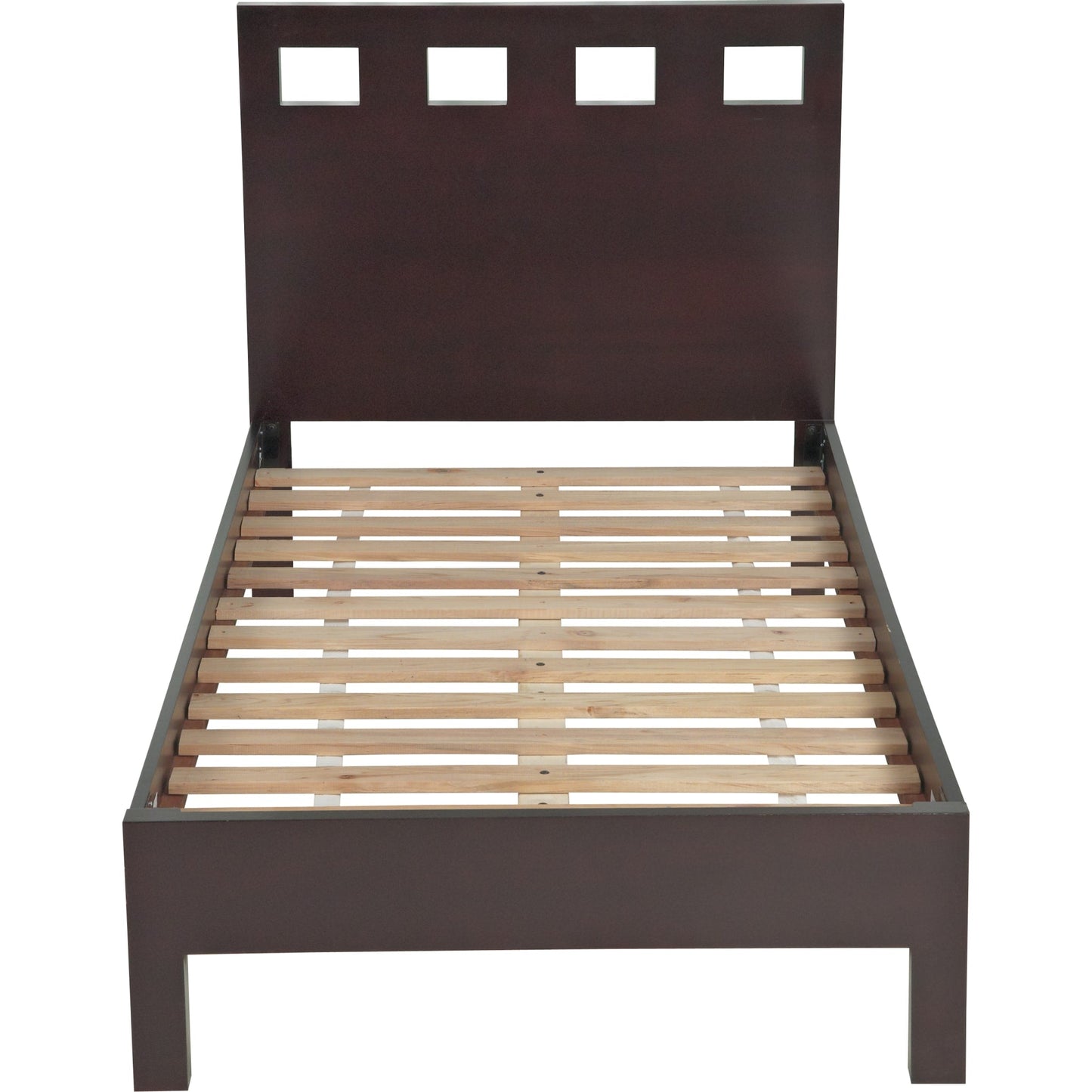 Riva Wood Platform Bed in Espresso