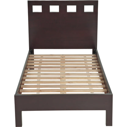 Riva Wood Platform Bed in Espresso