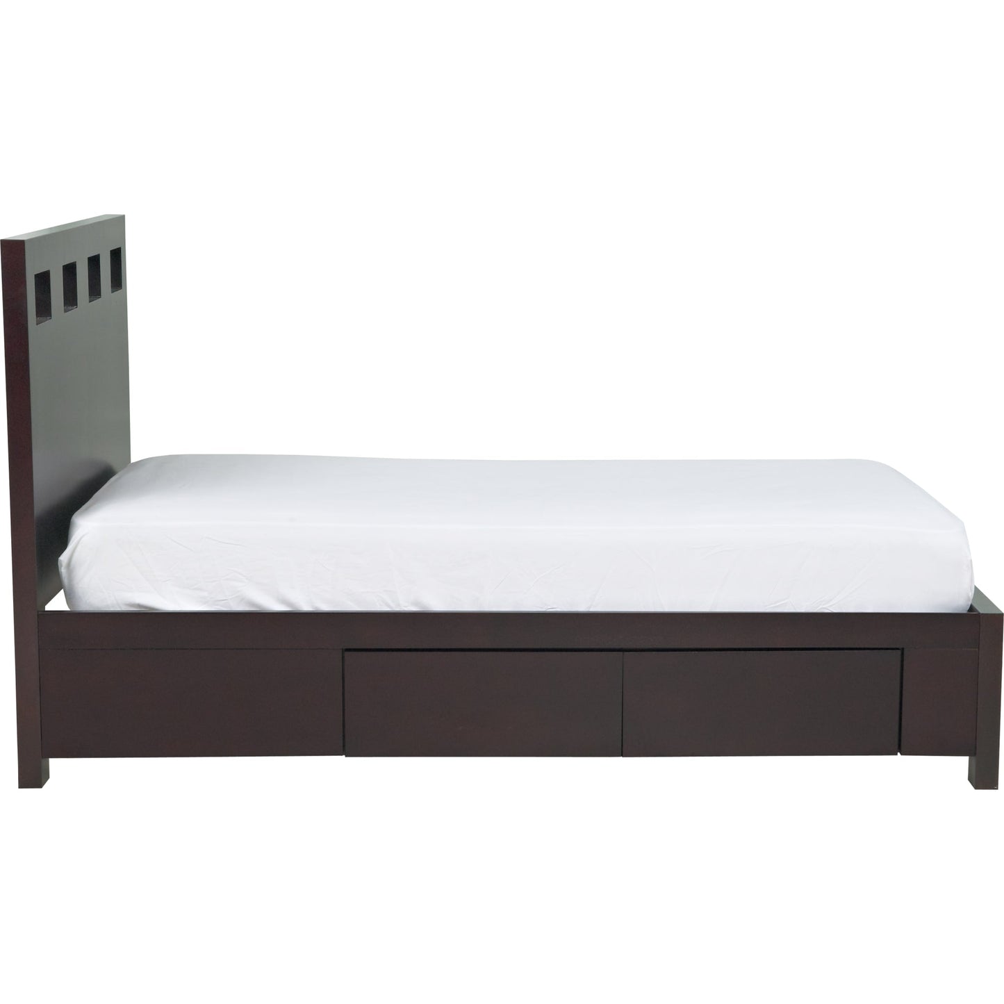 Riva Wood Storage Bed in Espresso