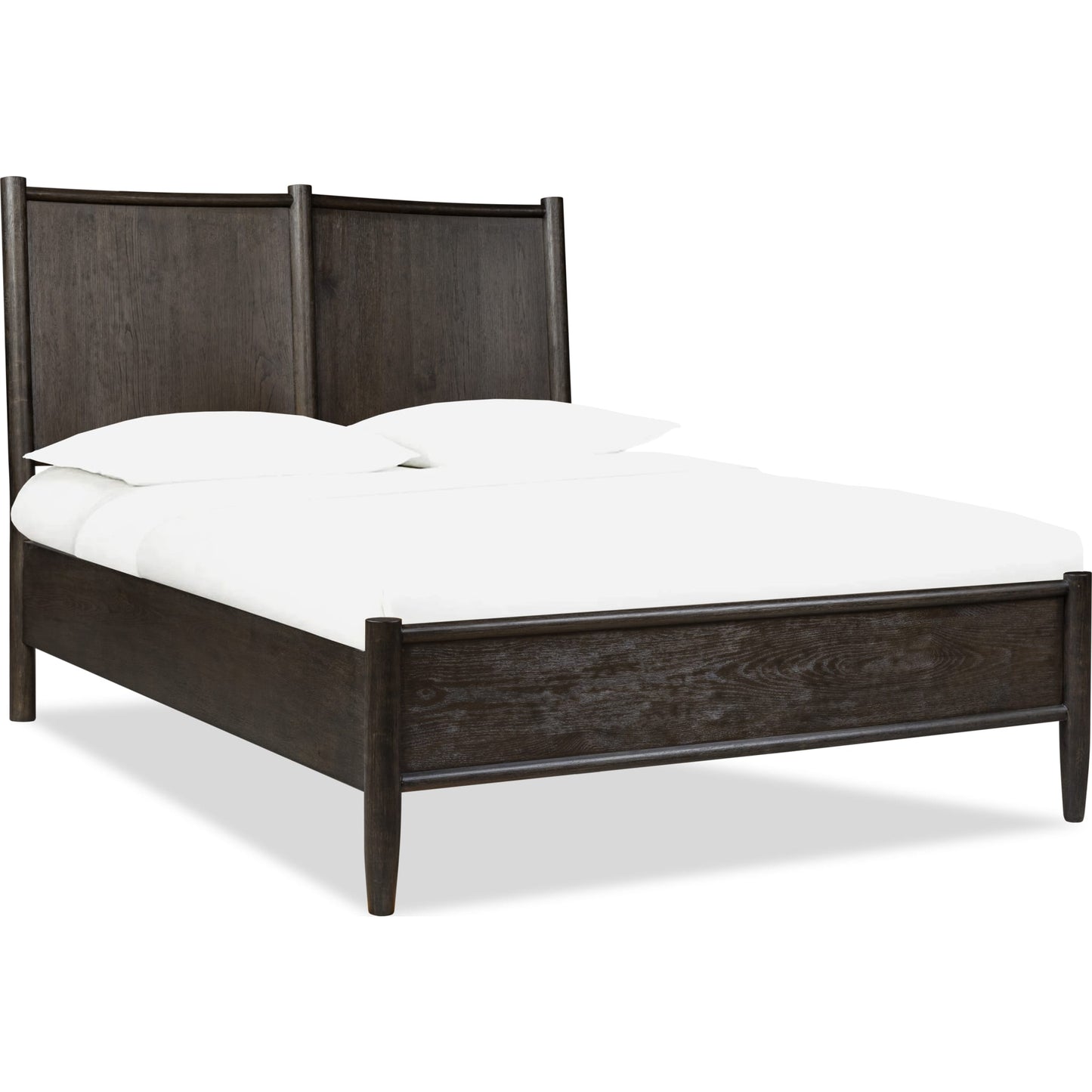 Rockport Oak Wood Platform Bed in Yin