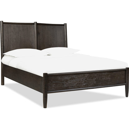 Rockport Oak Wood Platform Bed in Yin