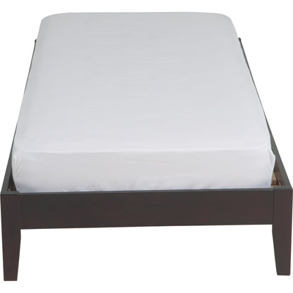 Simple Wood Platform Bed in Espresso