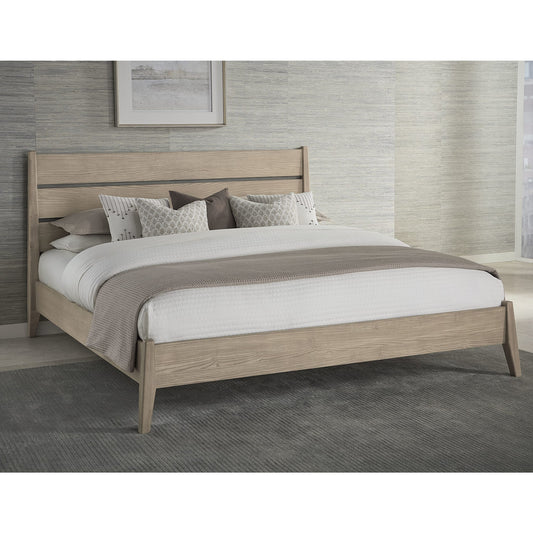 Sumire Slatted Ash Wood Platform Bed in Ginger