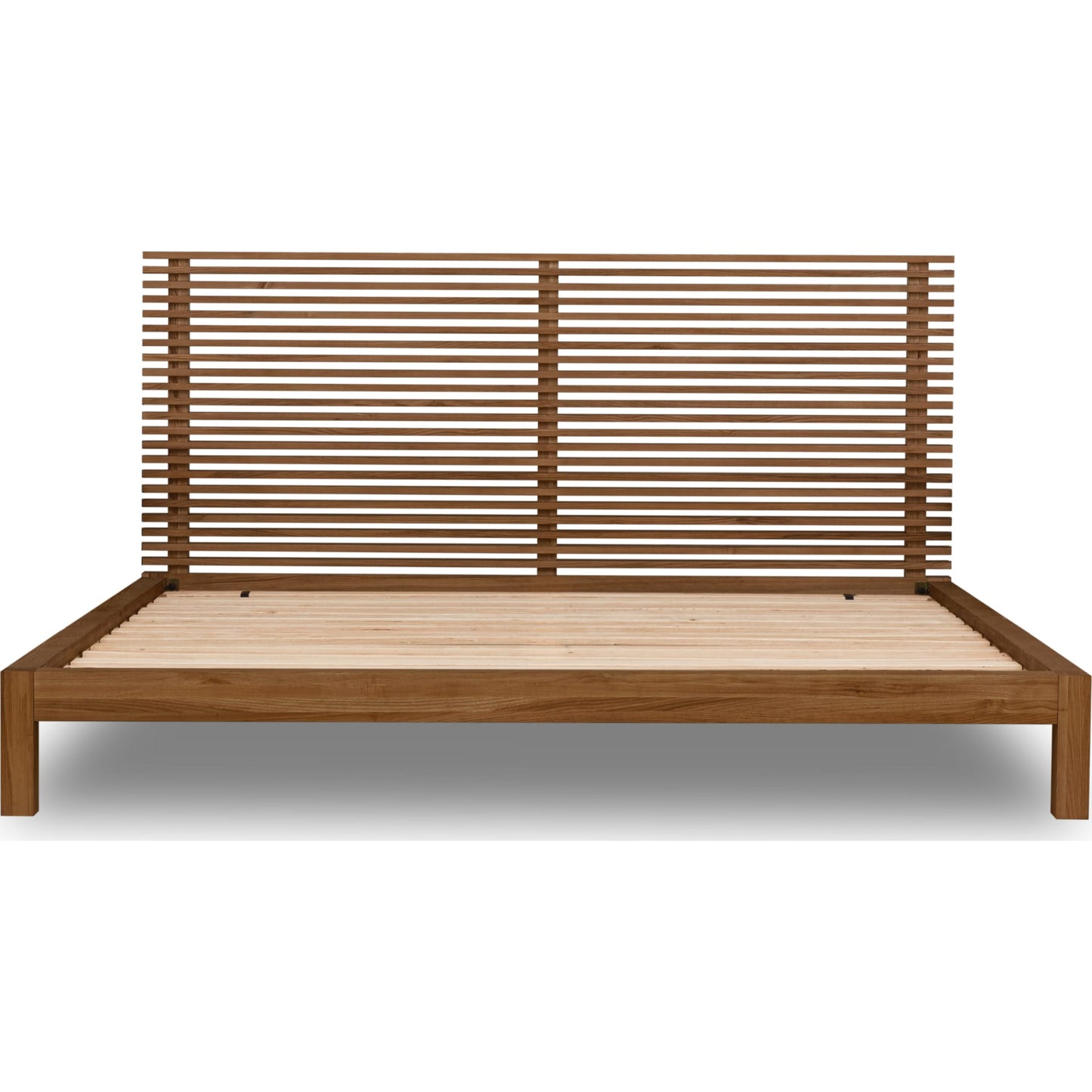 Tanner Solid Ash Platform Bed in Roux