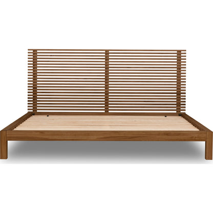 Tanner Solid Ash Platform Bed in Roux