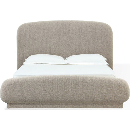 Tirimbina Chenille Upholstered Platform Bed in Hyena