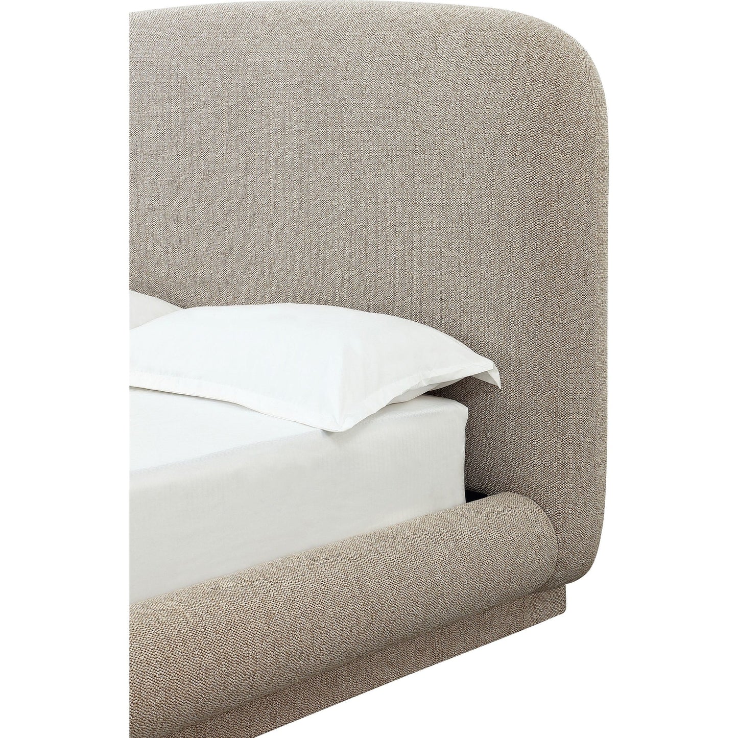 Tirimbina Chenille Upholstered Platform Bed in Hyena