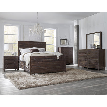 Townsend Solid Wood Storage Bed in Java