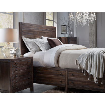 Townsend Solid Wood Storage Bed in Java