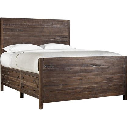 Townsend Solid Wood Storage Bed in Java