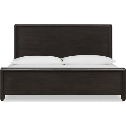 Xolani Acacia Wood Platform Bed in Jaguar