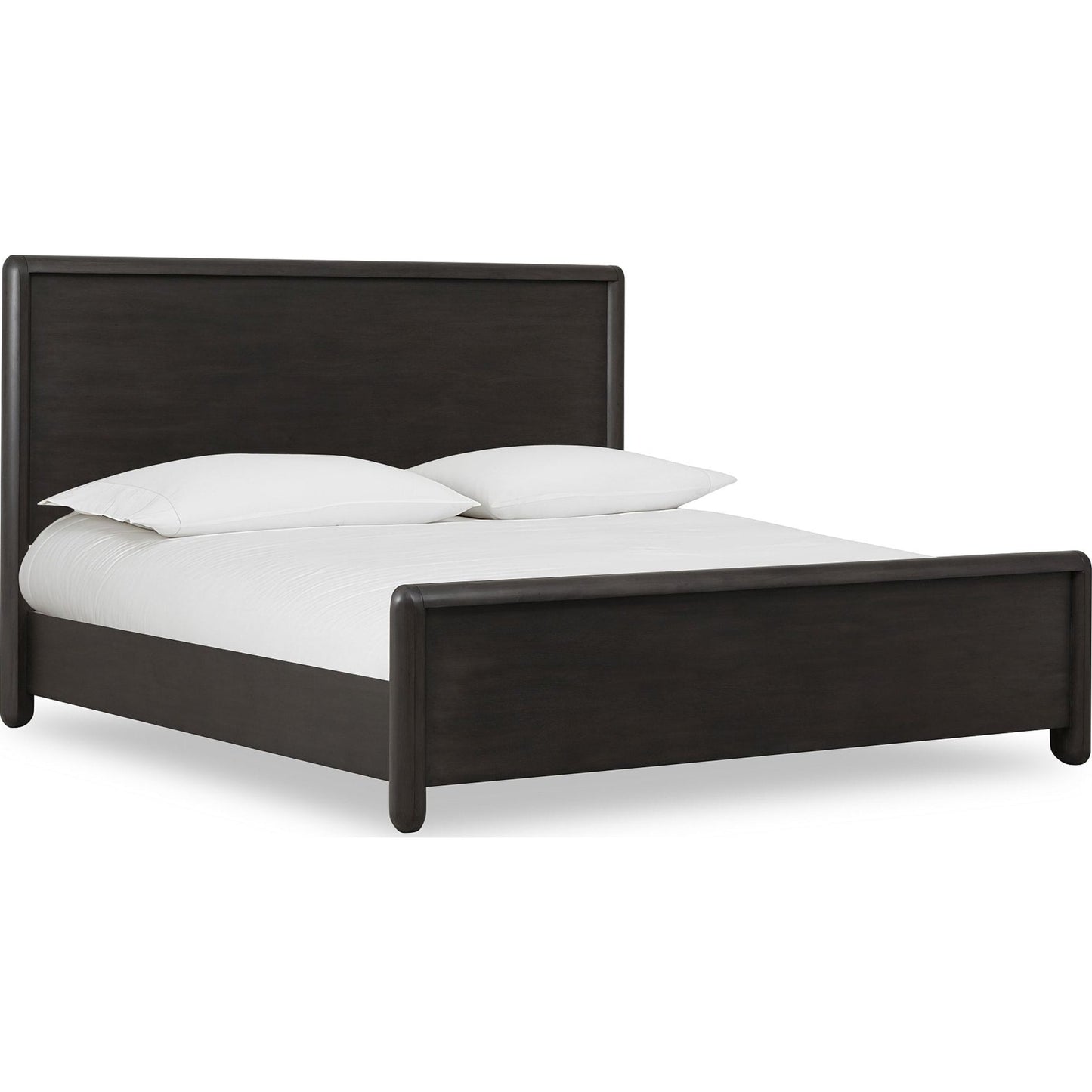 Xolani Acacia Wood Platform Bed in Jaguar