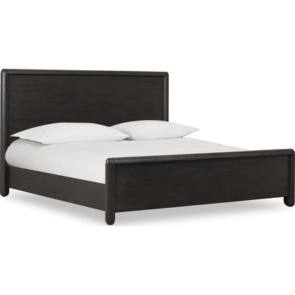Xolani Acacia Wood Platform Bed in Jaguar