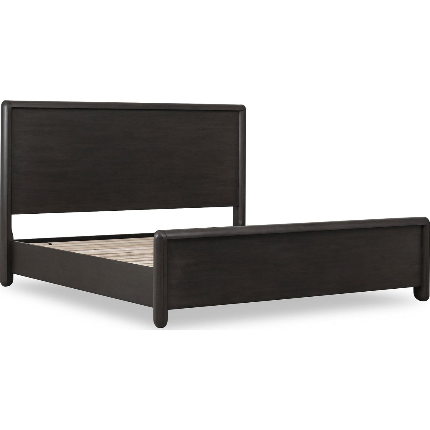Xolani Acacia Wood Platform Bed in Jaguar