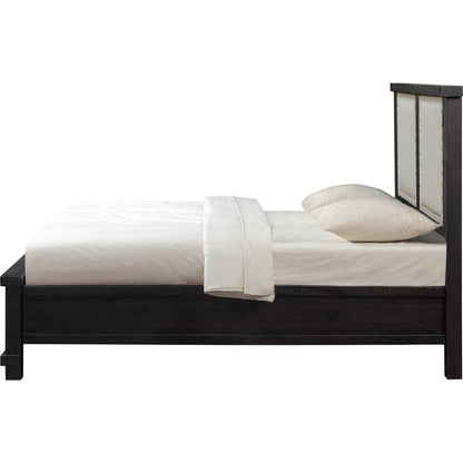 Yosemite Upholstered Footboard Storage Bed in Cafe
