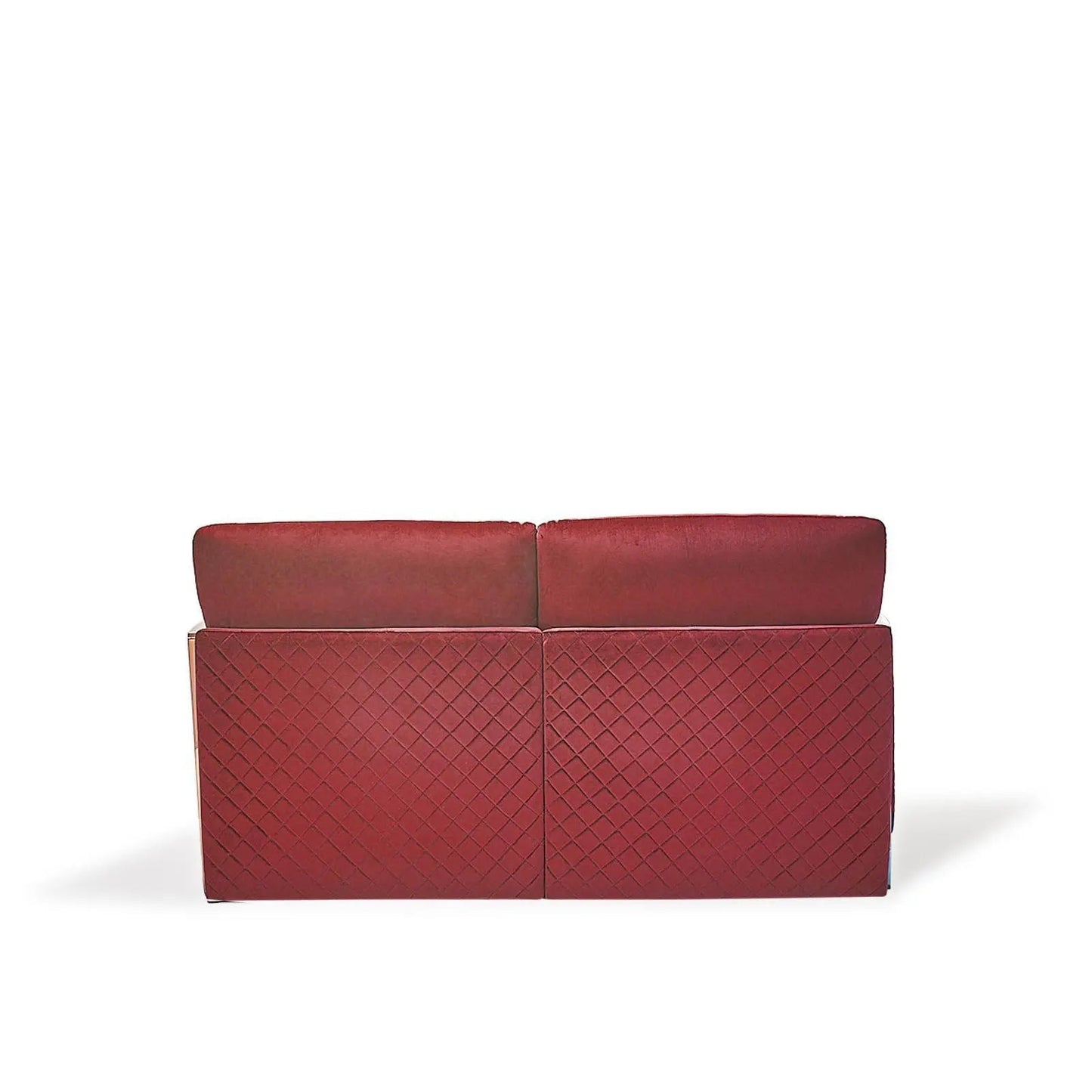 Adagio Rose Gold Luxury Sofa Set in Burgundy