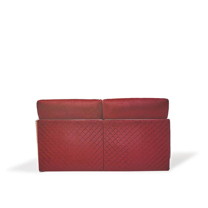 Adagio Rose Gold Luxury Sofa Set in Burgundy