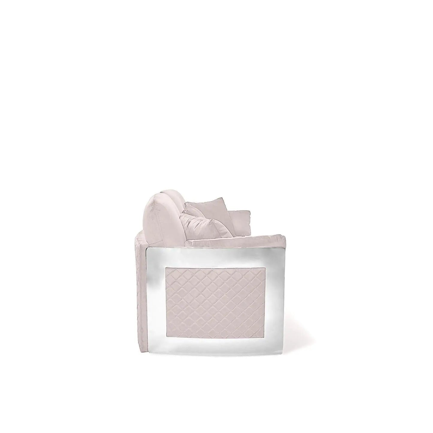 Adagio Silver Luxury Sofa Set in Beige