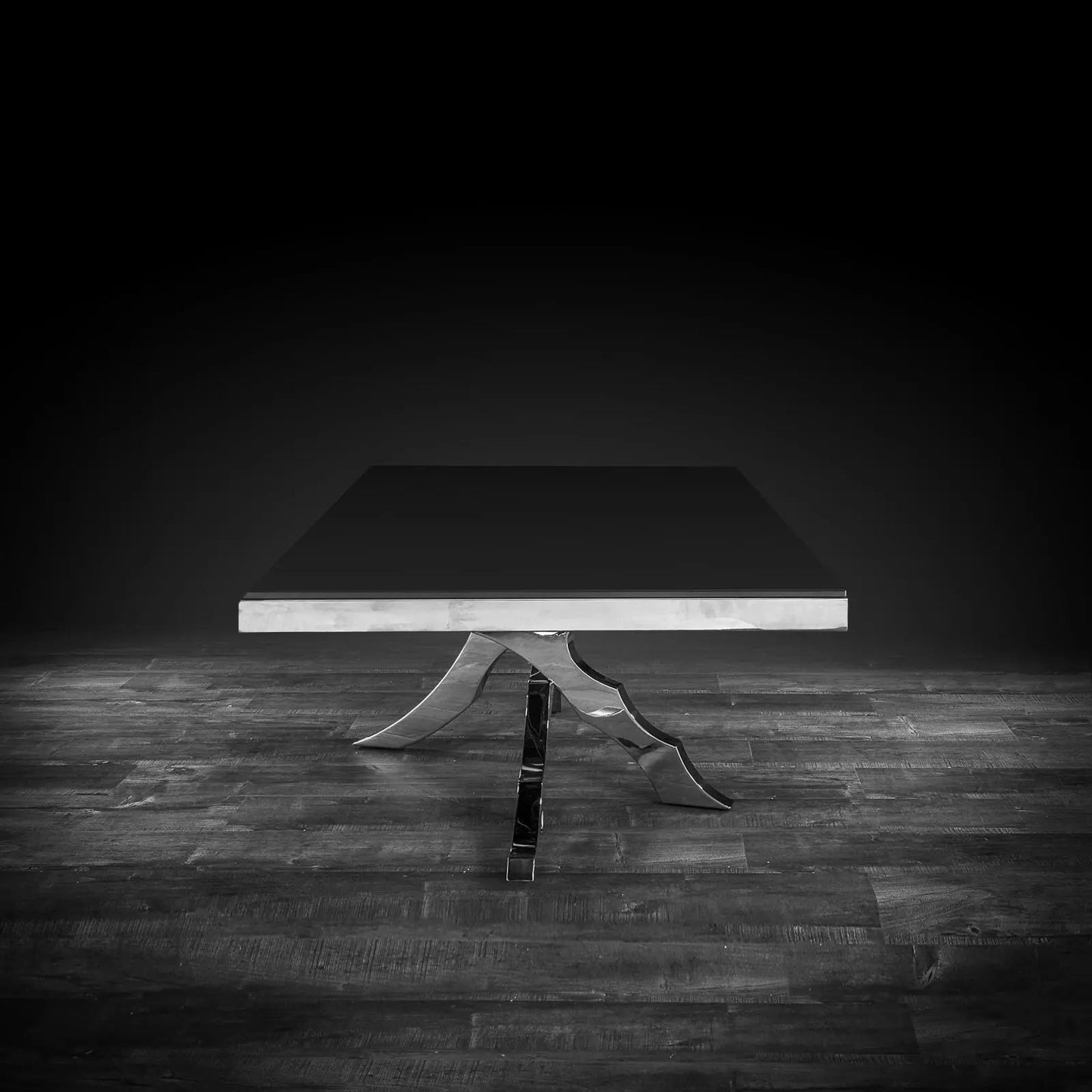Albero Black Glass Top Rectangular Coffee Table – Sleek & Modern