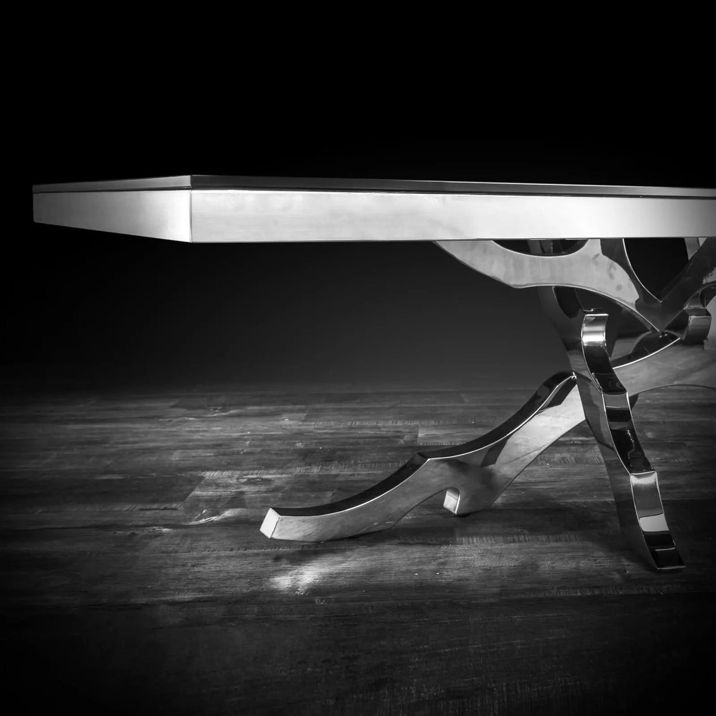 Albero Black Glass Top Rectangular Coffee Table – Sleek & Modern