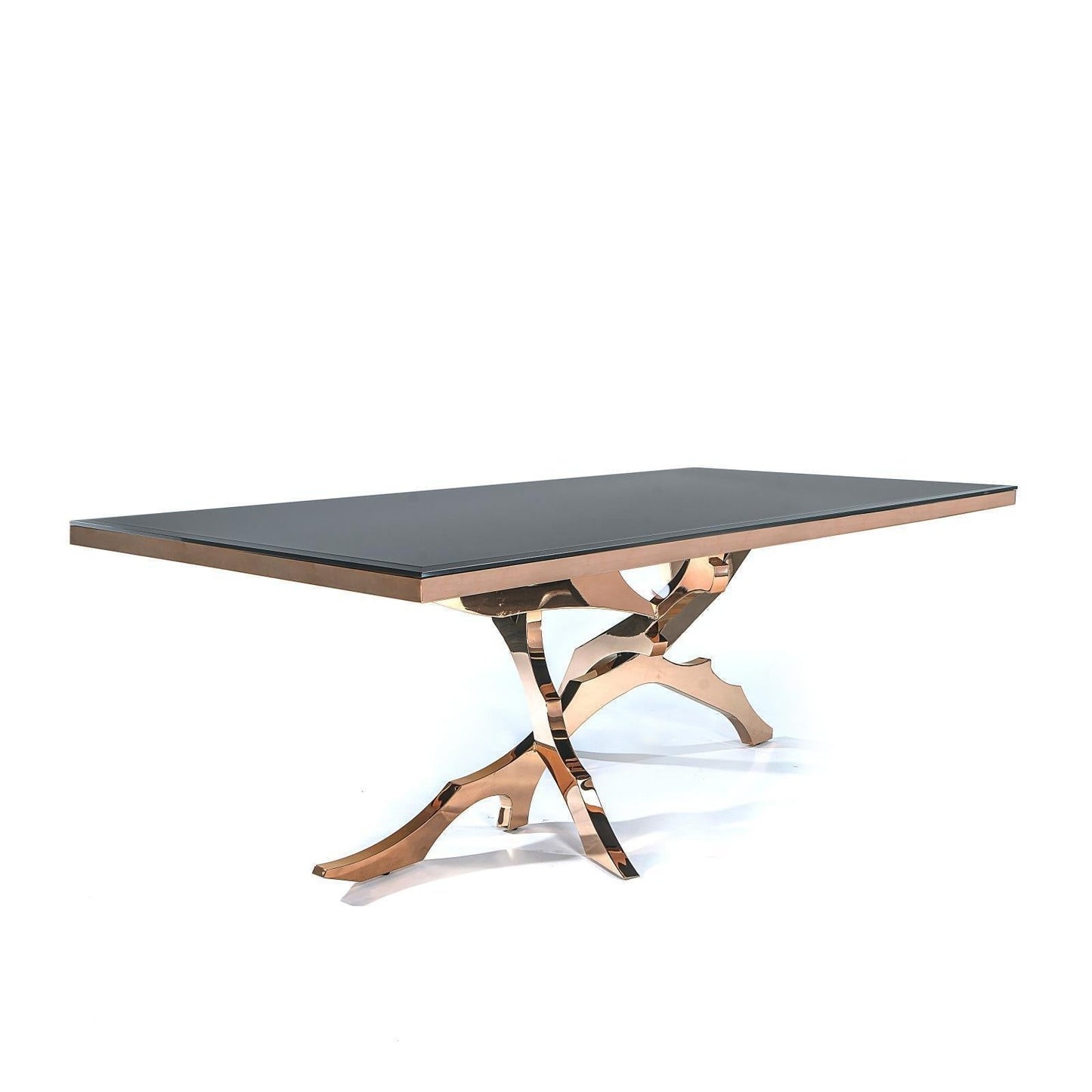 Albero Black Glass Dining Table