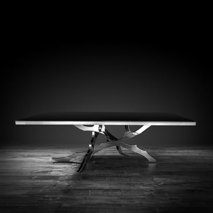 Albero Black Glass Dining Table