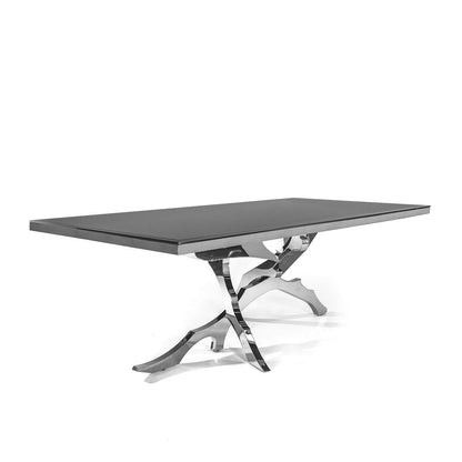 Albero Black Glass Dining Table