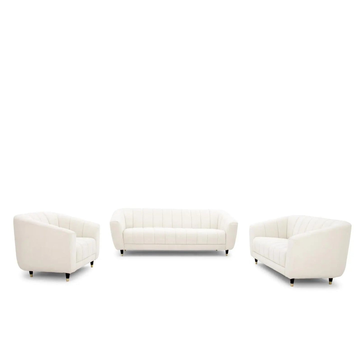 Alessandro Modern Sofa Set – White
