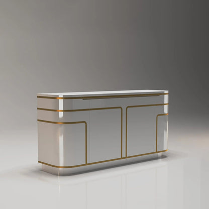 Alicia Contemporary Buffet in White