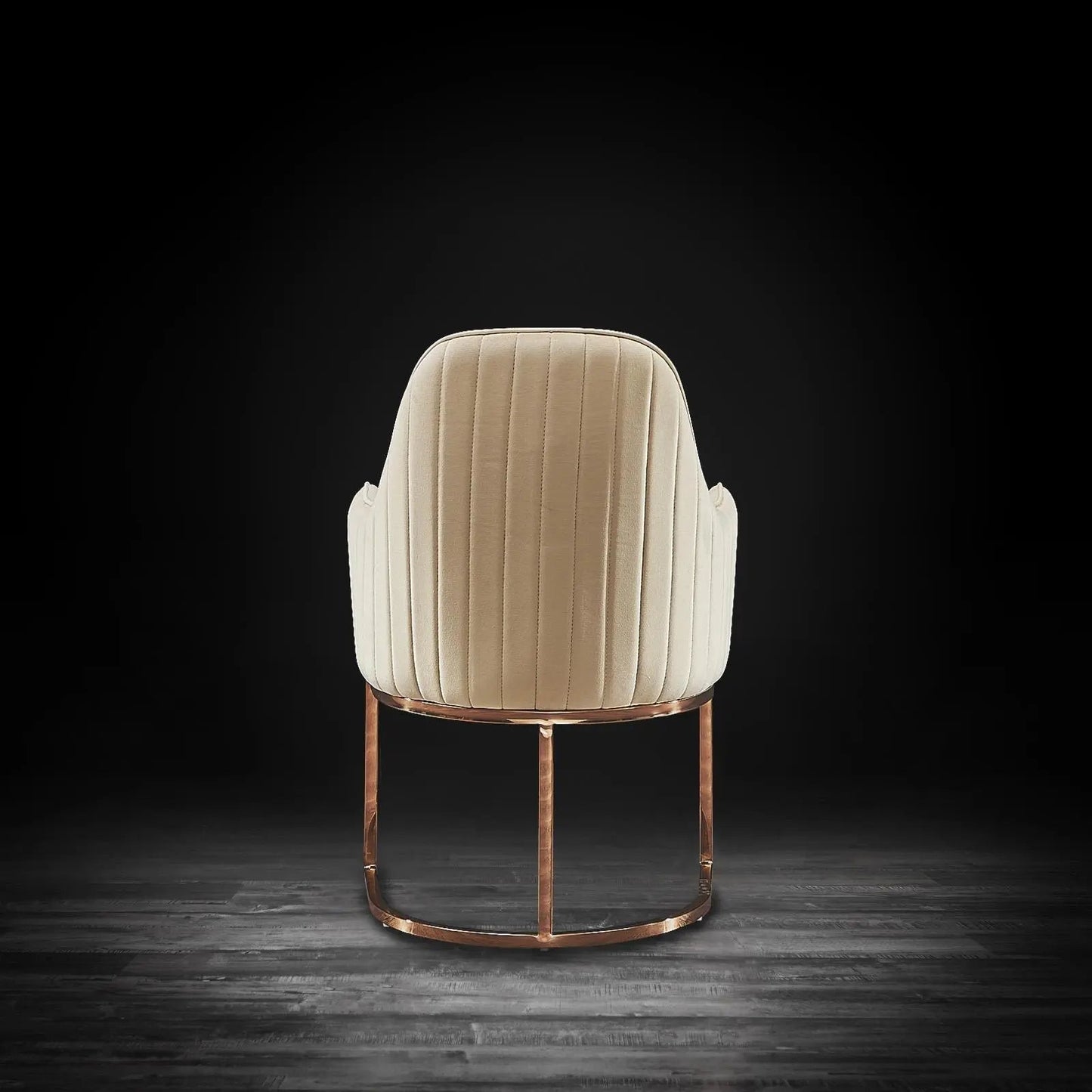 Andria Rose Gold Stylish Dining Chair